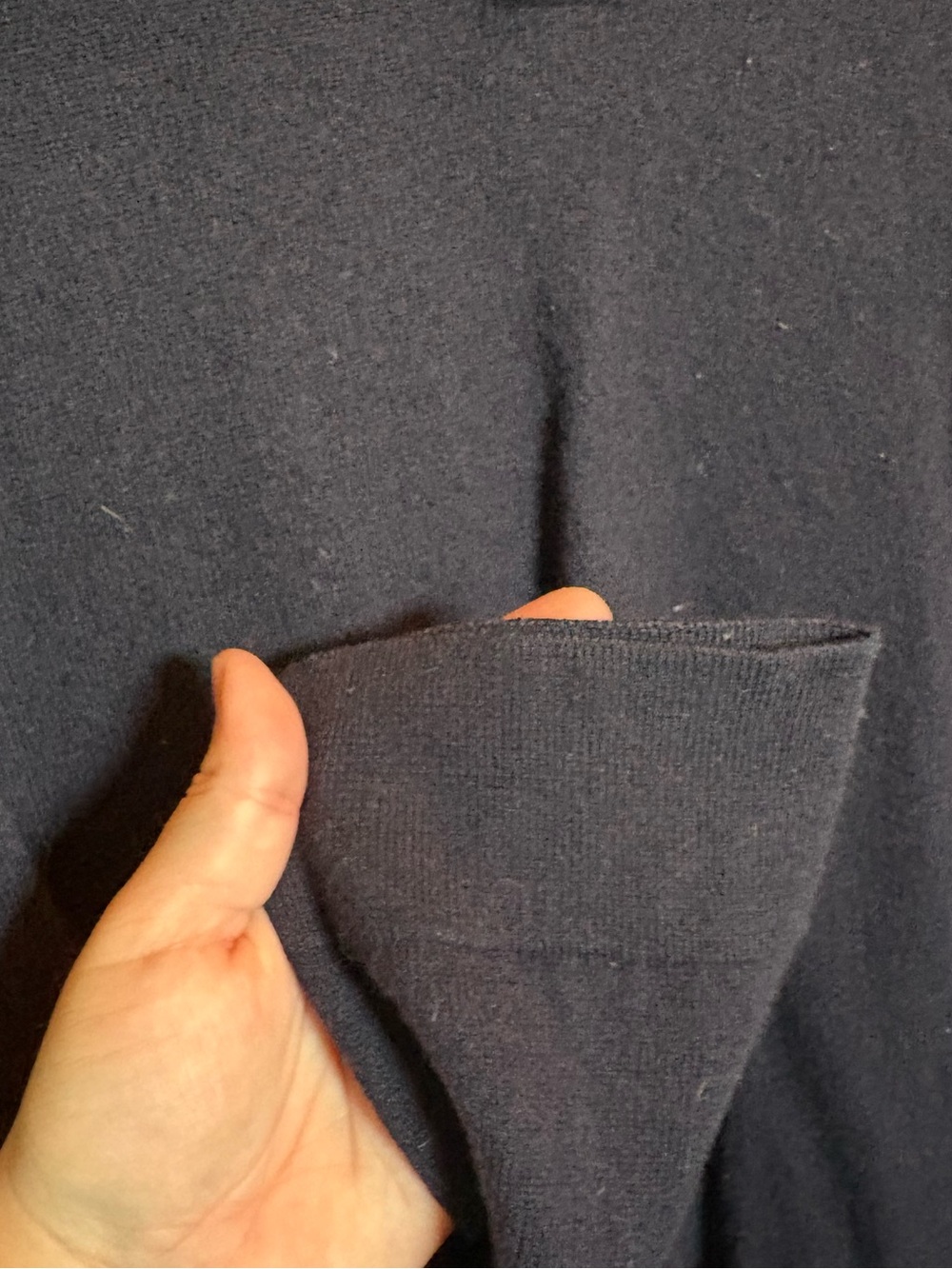 J. Crew Navy Blue Wool Polo Sweater — Men’s Large - Picture 7 of 9